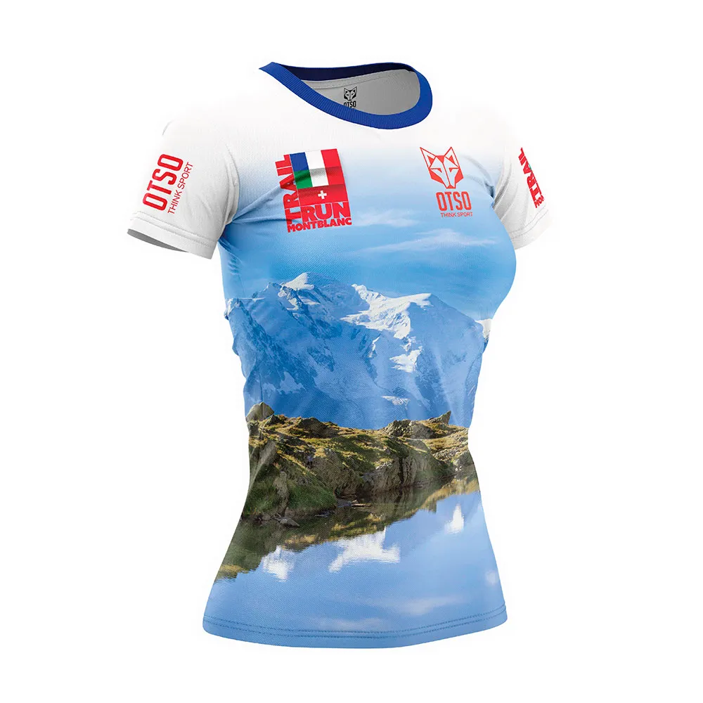 Otso Run Trail Montblanc 2024 Kortarmet T-skjorte female