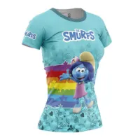 Otso Smurfs Rainbow Kortarmet T-skjorte female