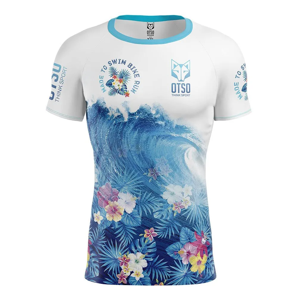Otso Swim Bike Run Wave Kortarmet T-skjorte male Otso Swim Bike Run Wave Kortarmet T-skjorte male