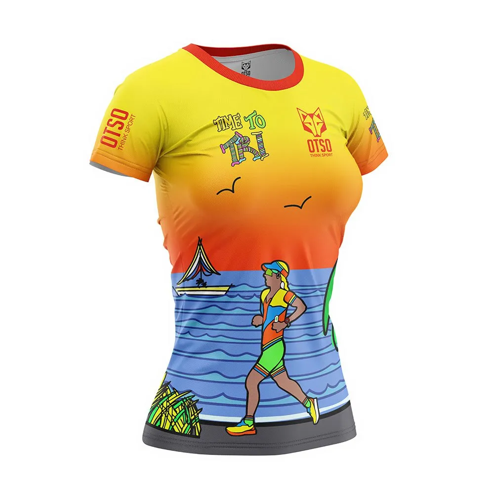 Otso Time To Tri Run Kortarmet T-skjorte female