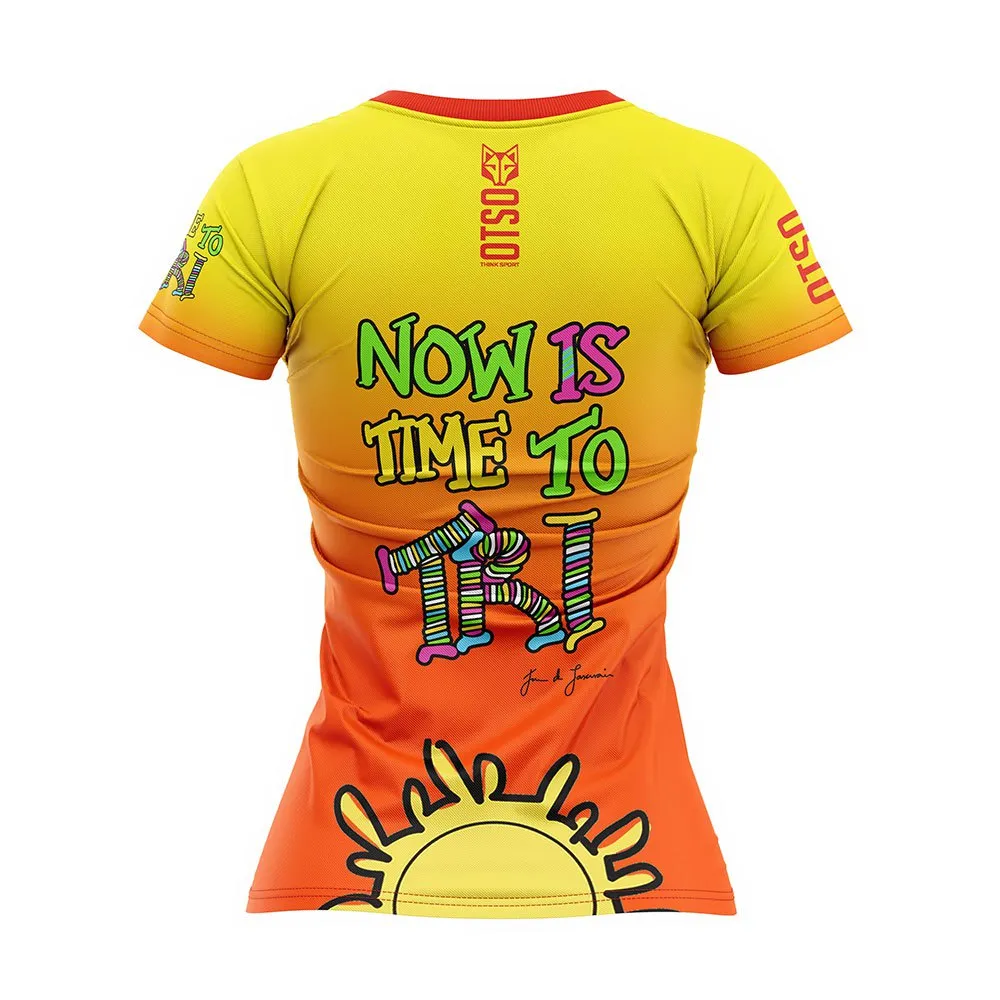Otso Time To Tri Run Kortarmet T-skjorte female