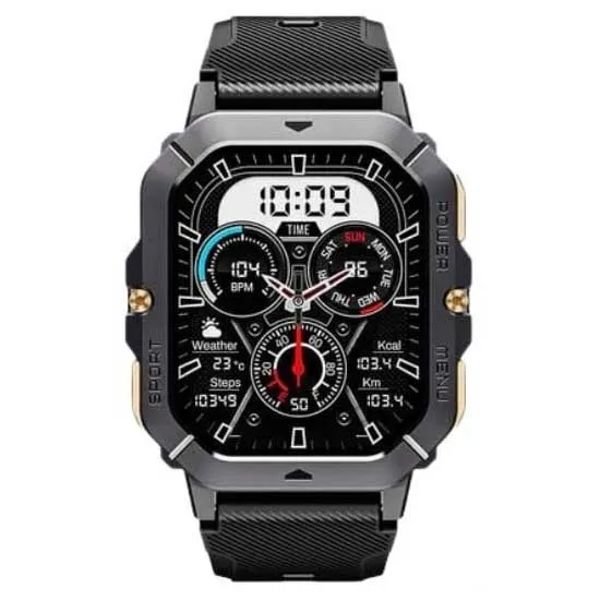 Oukitel Bt101 Smartklokke, Black Oukitel Bt101 Smartklokke, Black