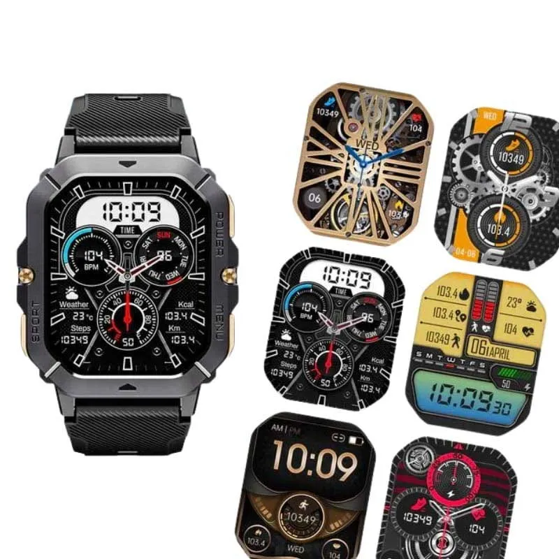 Oukitel Bt101 Smartklokke, Black Oukitel Bt101 Smartklokke, Black