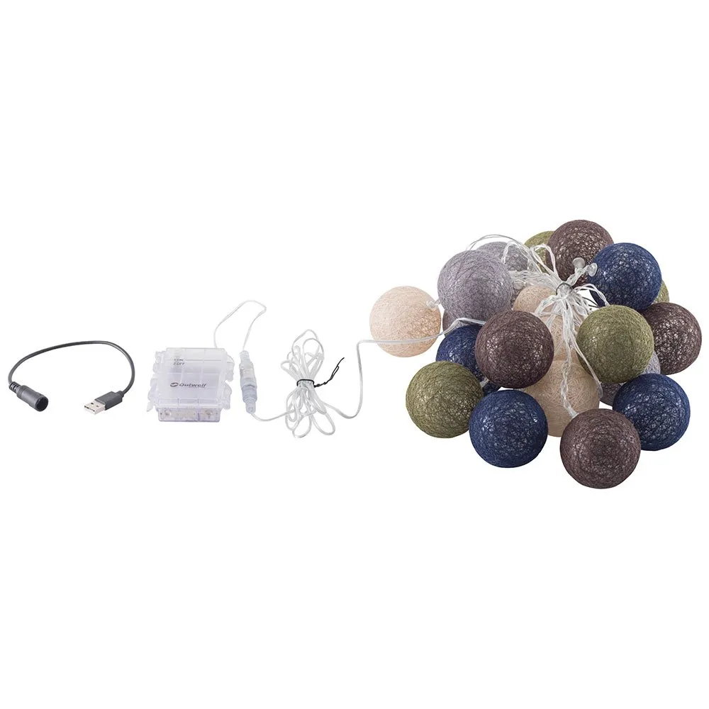 Outwell Alpha Bomull Lett Kjede, Multicolour, 50 Lysstyrker Outwell Alpha Bomull Lett Kjede, Multicolour, 50 Lysstyrker