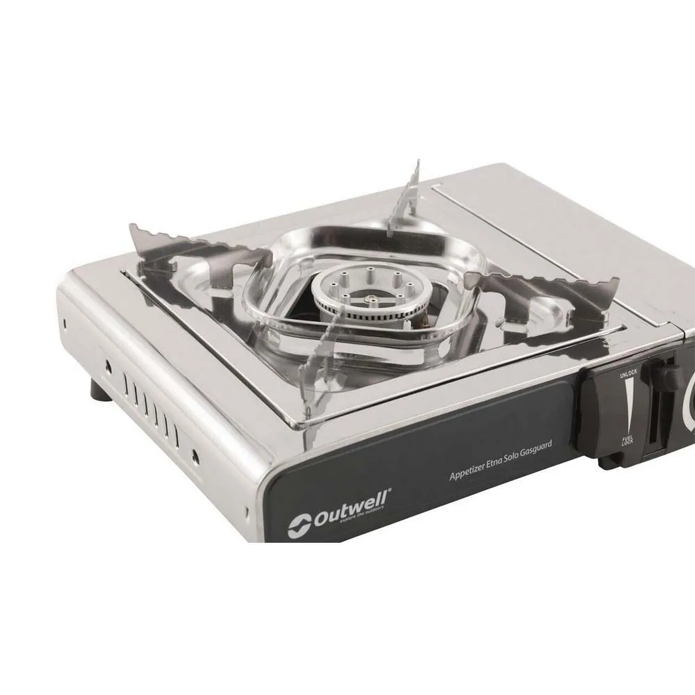 Outwell Appetizer Solo Gasguard Gasskomfyr For Camping, Silver grey, One Size Outwell Appetizer Solo Gasguard Gasskomfyr For Camping, Silver grey, One Size