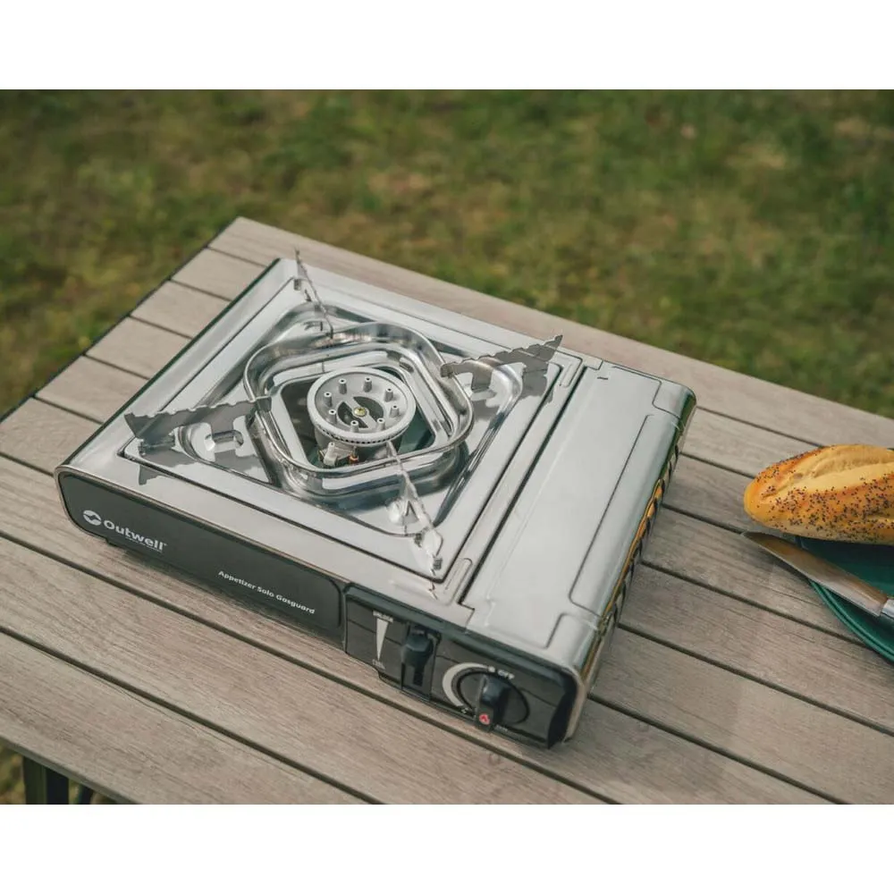 Outwell Appetizer Solo Gasguard Gasskomfyr For Camping, Silver grey, One Size Outwell Appetizer Solo Gasguard Gasskomfyr For Camping, Silver grey, One Size