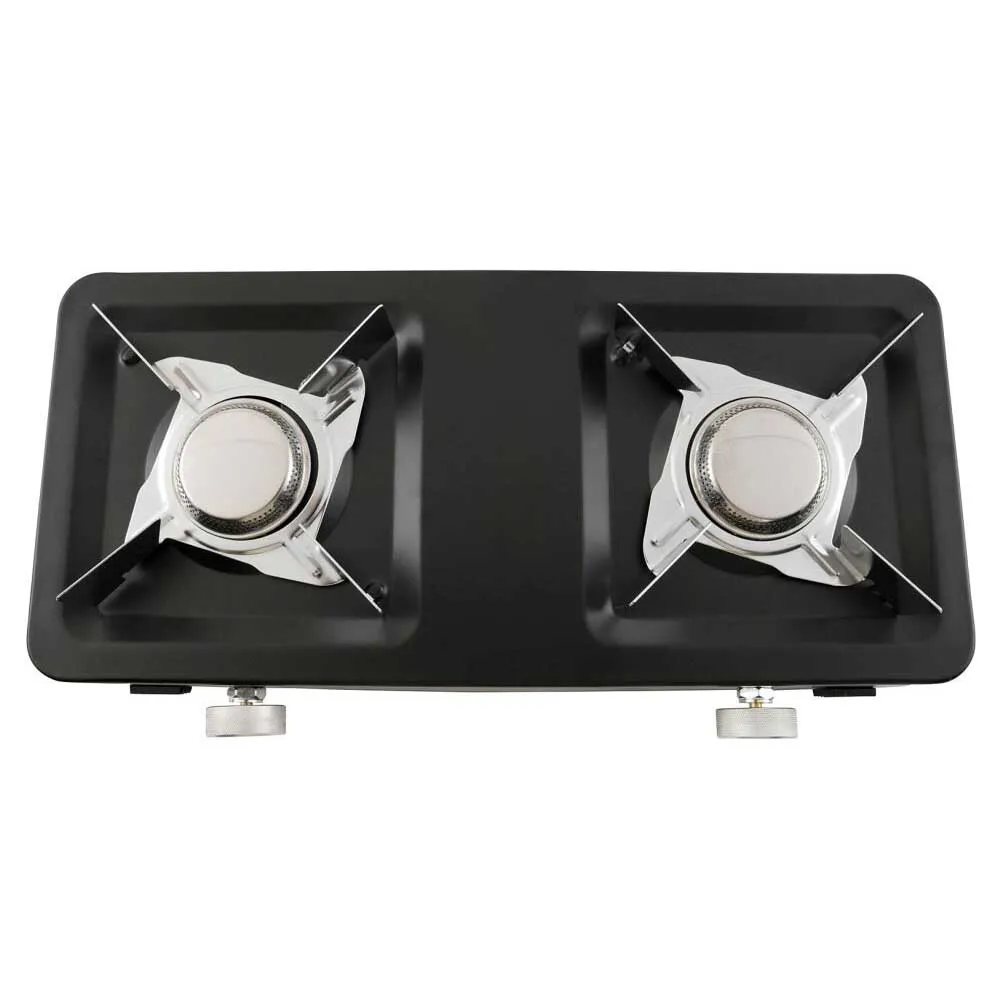 Outwell Asama Duo Gasskomfyr For Camping, Black, One Size Outwell Asama Duo Gasskomfyr For Camping, Black, One Size