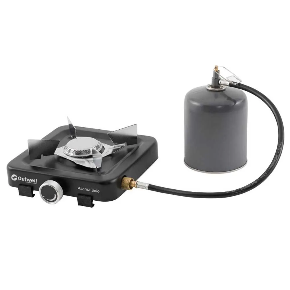 Outwell Asama Solo Gasskomfyr For Camping, Black, One Size Outwell Asama Solo Gasskomfyr For Camping, Black, One Size