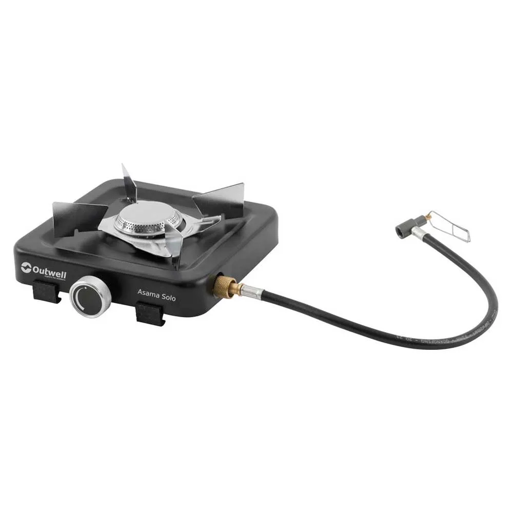 Outwell Asama Solo Gasskomfyr For Camping, Black, One Size Outwell Asama Solo Gasskomfyr For Camping, Black, One Size
