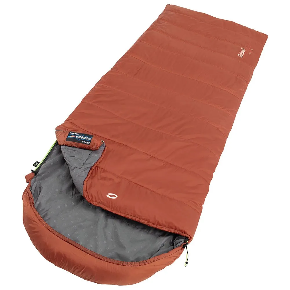 Outwell Canella Lux Sovepose, Warm red, Left Zipper Outwell Canella Lux Sovepose, Warm red, Left Zipper