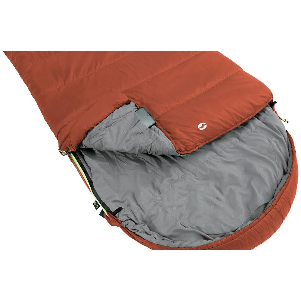 Outwell Canella Lux Sovepose, Warm red, Left Zipper Outwell Canella Lux Sovepose, Warm red, Left Zipper