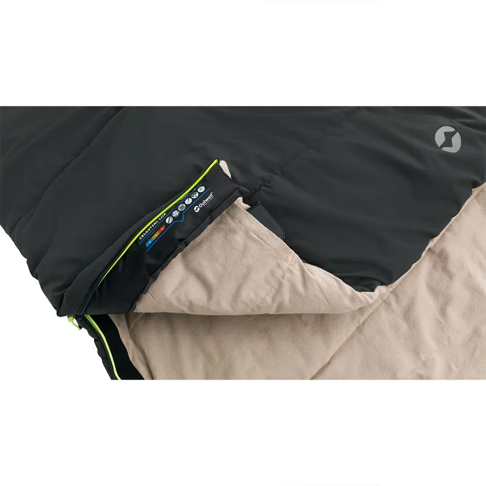 Outwell Celestial Lux Double Sovepose, Grey, Right Zipper Outwell Celestial Lux Double Sovepose, Grey, Right Zipper