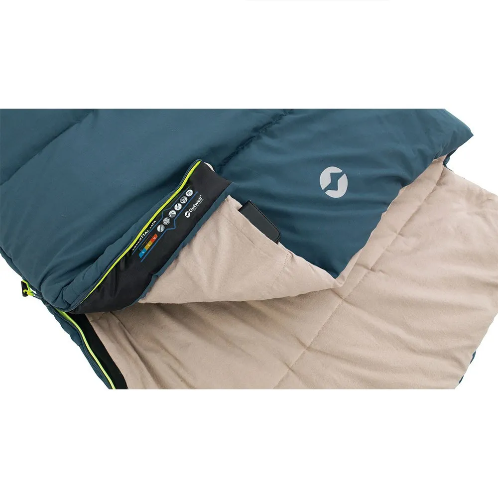 Outwell Celestial Lux Sovepose, Blue, Left Zipper Outwell Celestial Lux Sovepose, Blue, Left Zipper