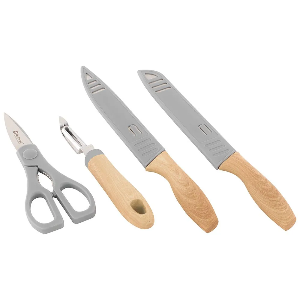 Outwell Chena Knivsett Med Skreller Og Saks, Brown, One Size