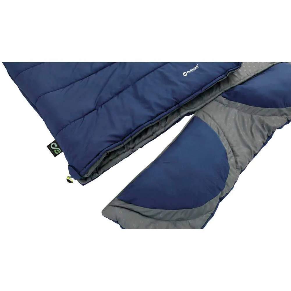 Outwell Contour Lux Double Sovepose, Imperial blue, Right Zipper Outwell Contour Lux Double Sovepose, Imperial blue, Right Zipper