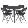 Outwell Corda Picnic Table&4 S Stol, Black, One Size
