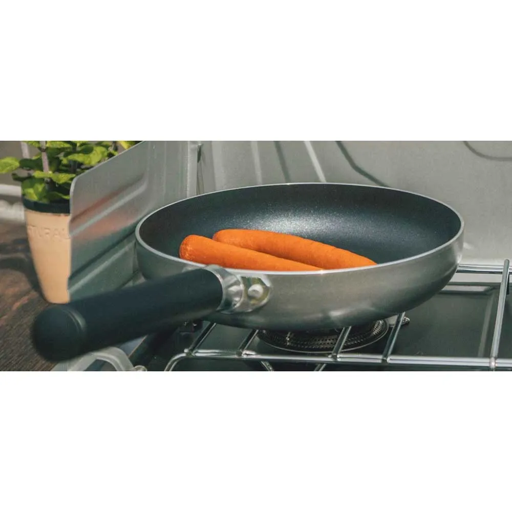 Outwell Feast Ceramic 24 Cm Stekepanne, Black / silver, One Size