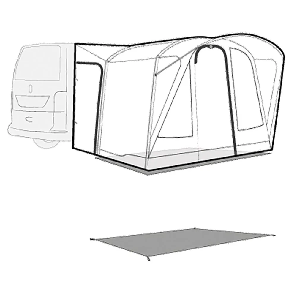 Outwell Fresno Beskyttende Fotavtrykk, Black / grey, 140 x 300cm Outwell Fresno Beskyttende Fotavtrykk, Black / grey, 140 x 300cm