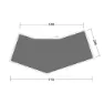 Outwell Hartford 6 Air Beskyttende Fotavtrykk, Black / grey, 715 x 360cm