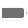 Outwell Lux Phoenix 5 Beskyttende Fotavtrykk, Black / grey, 660 x 300cm