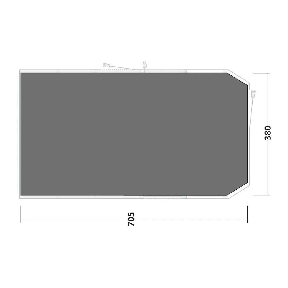 Outwell Lux Tennessee 6+2 Air Beskyttende Fotavtrykk, Black / grey, 705 x 340cm Outwell Lux Tennessee 6+2 Air Beskyttende Fotavtrykk, Black / grey, 705 x 340cm