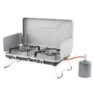 Outwell Merapi Pro Duo Gasskomfyr For Camping, Silver grey, One Size