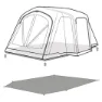 Outwell Montana 4 Air Beskyttende Fotavtrykk, Black / grey, 490 x 260cm