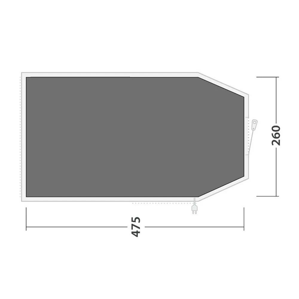 Outwell Nevada 4 Beskyttende Fotavtrykk, Black / grey, 475 x 260cm Outwell Nevada 4 Beskyttende Fotavtrykk, Black / grey, 475 x 260cm