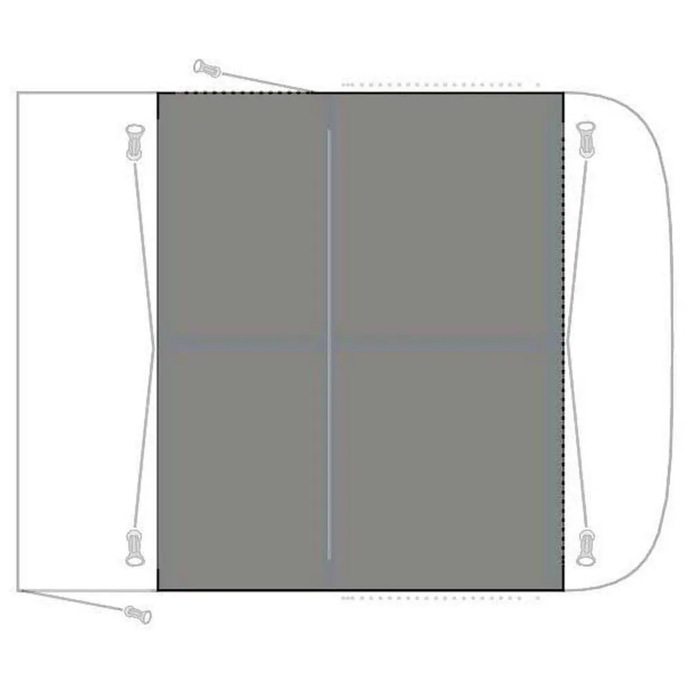 Outwell Parkville 260 Beskyttende Fotavtrykk, Grey, One Size Outwell Parkville 260 Beskyttende Fotavtrykk, Grey, One Size