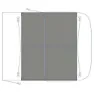 Outwell Parkville 260 Beskyttende Fotavtrykk, Grey, One Size