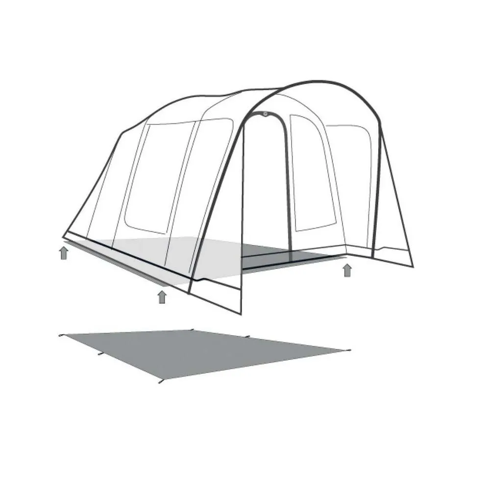 Outwell San Antonio 2 Air Beskyttende Fotavtrykk, Black / grey, 250 x 230cm
