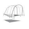 Outwell San Antonio 2 Air Beskyttende Fotavtrykk, Black / grey, 250 x 230cm