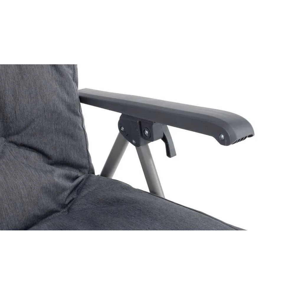 Outwell Torch Lake Chair With Fotstøtte, Black / grey, One Size
