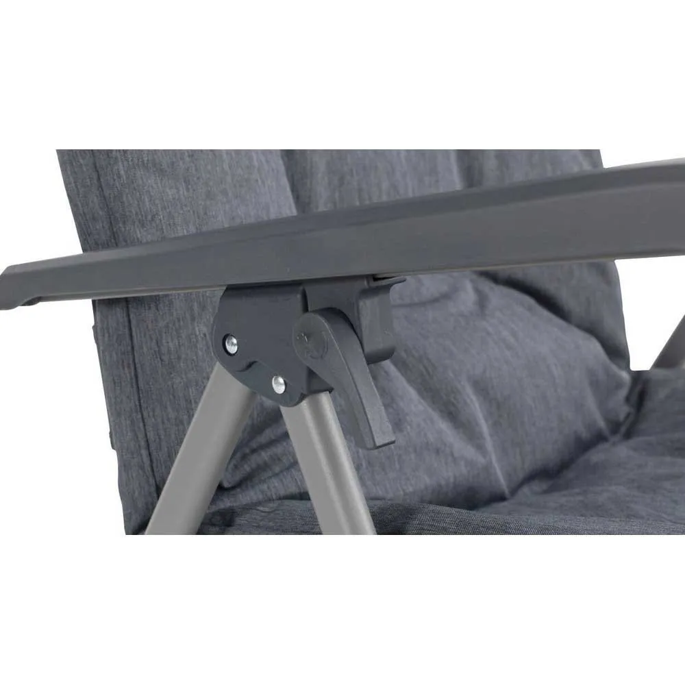 Outwell Torch Lake Chair With Fotstøtte, Black / grey, One Size