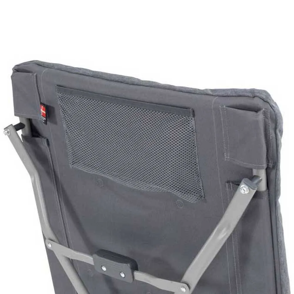Outwell Torch Lake Chair With Fotstøtte, Black / grey, One Size
