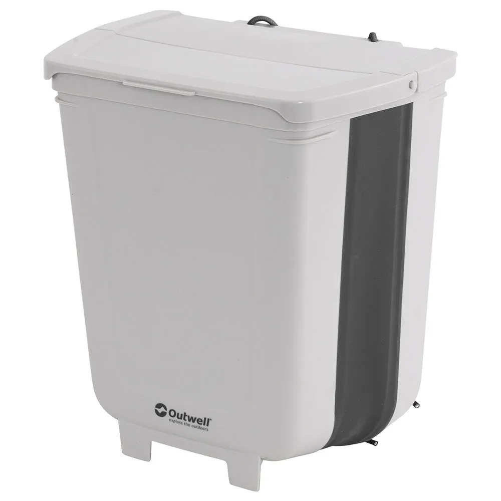 Outwell Varebil Med Sammenleggbart Søppelspann 8l, White, One Size