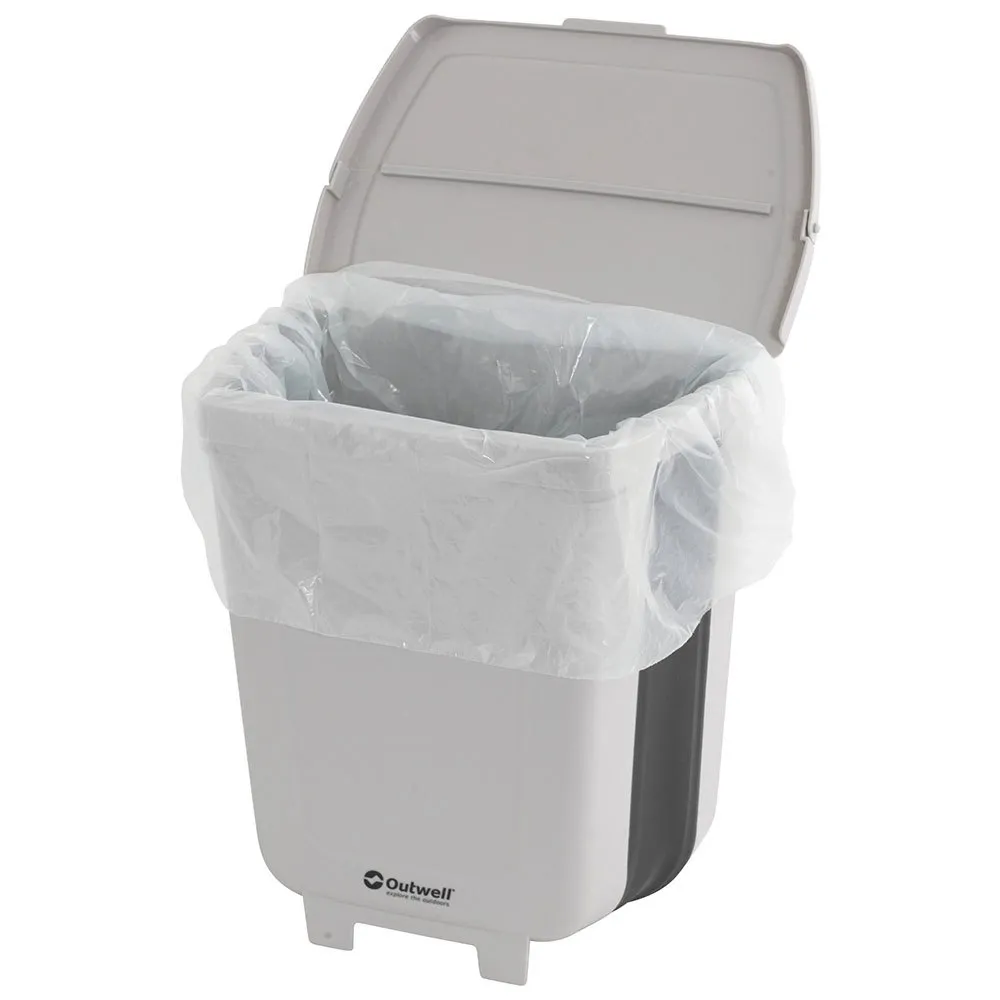 Outwell Varebil Med Sammenleggbart Søppelspann 8l, White, One Size
