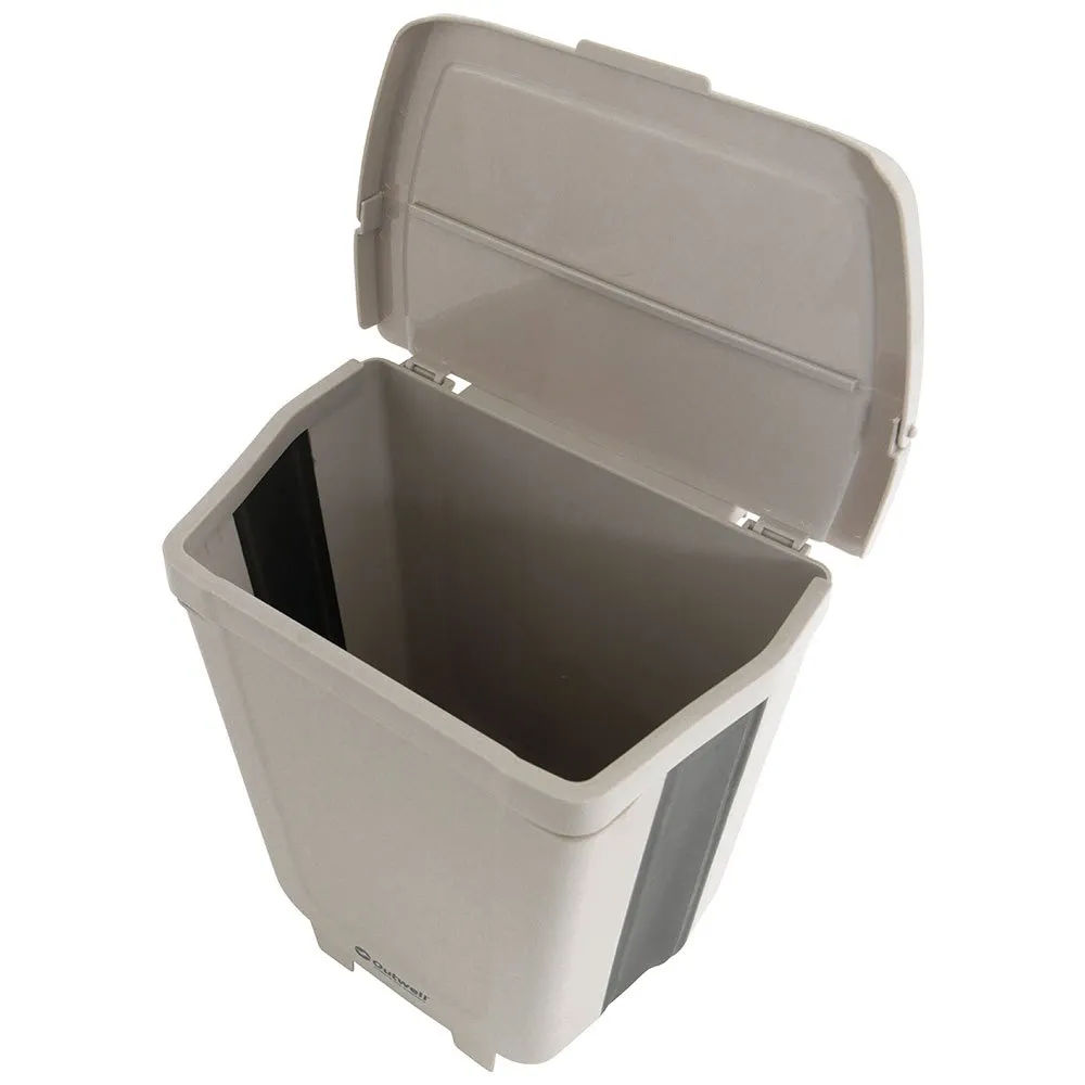 Outwell Varebil Med Sammenleggbart Søppelspann 8l, White, One Size