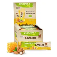 OVERSTIM.s Amelix Bio Honey Energibar Boks Sitron 25g 30 Enheter