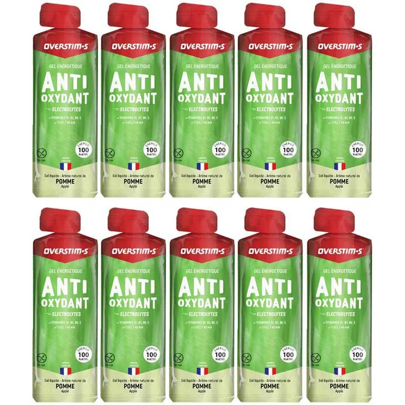 OVERSTIM.s Aox Boks Med Energigeler Grønt Eple 34g 10 Enheter, Multicolor, One Size OVERSTIM.s Aox Boks Med Energigeler Grønt Eple 34g 10 Enheter, Multicolor, One Size