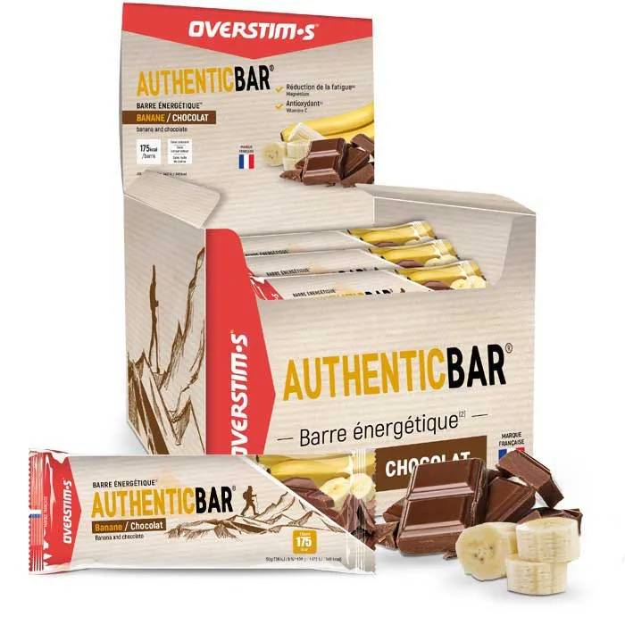 OVERSTIM.s Authentic Energibar Boks Banan Og Sjokolade 50g 32 Enheter, Multicolor, One Size OVERSTIM.s Authentic Energibar Boks Banan Og Sjokolade 50g 32 Enheter, Multicolor, One Size