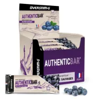 OVERSTIM.s Authentic Energibar Boks Røde Frukter 32 Enheter