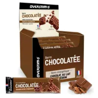 OVERSTIM.s Boks Med Magnesium Energibarer Melkesjokolade 50g 28 Enheter
