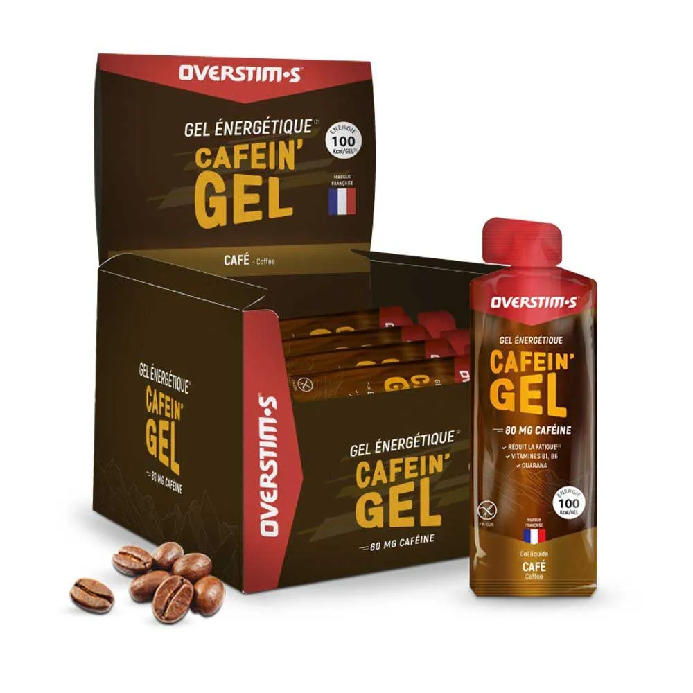 OVERSTIM.s Cafein Boks Med Energigeler Kaffe 32g 10 Enheter, Multicolor, One Size