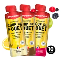 OVERSTIM.s Coup De Fouet Energigelboks Med Blandede Smaker 34g 10 Enheter OVERSTIM.s Coup De Fouet Energigelboks Med Blandede Smaker 34g 10 Enheter