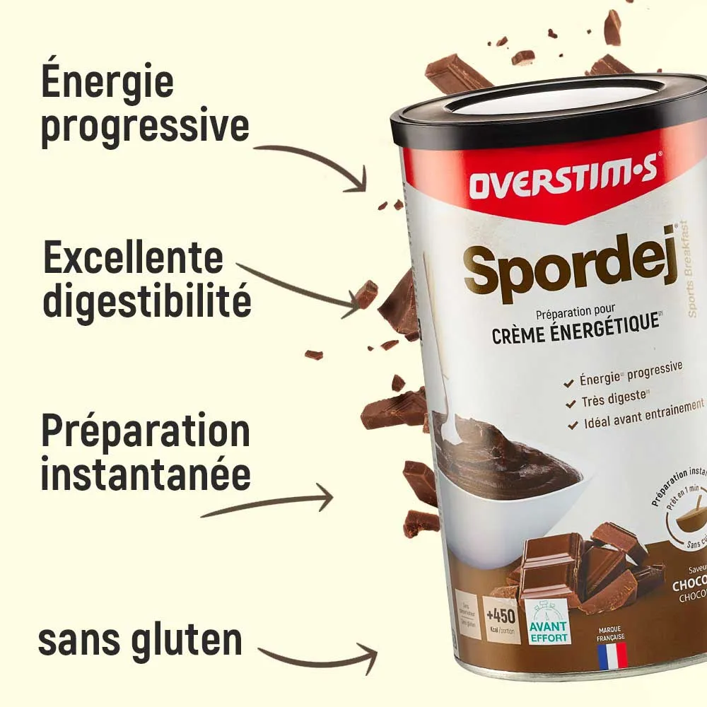 OVERSTIM.s Sportdej Blande Sjokolade Vaniljesaus 600g, Multicolor, One Size