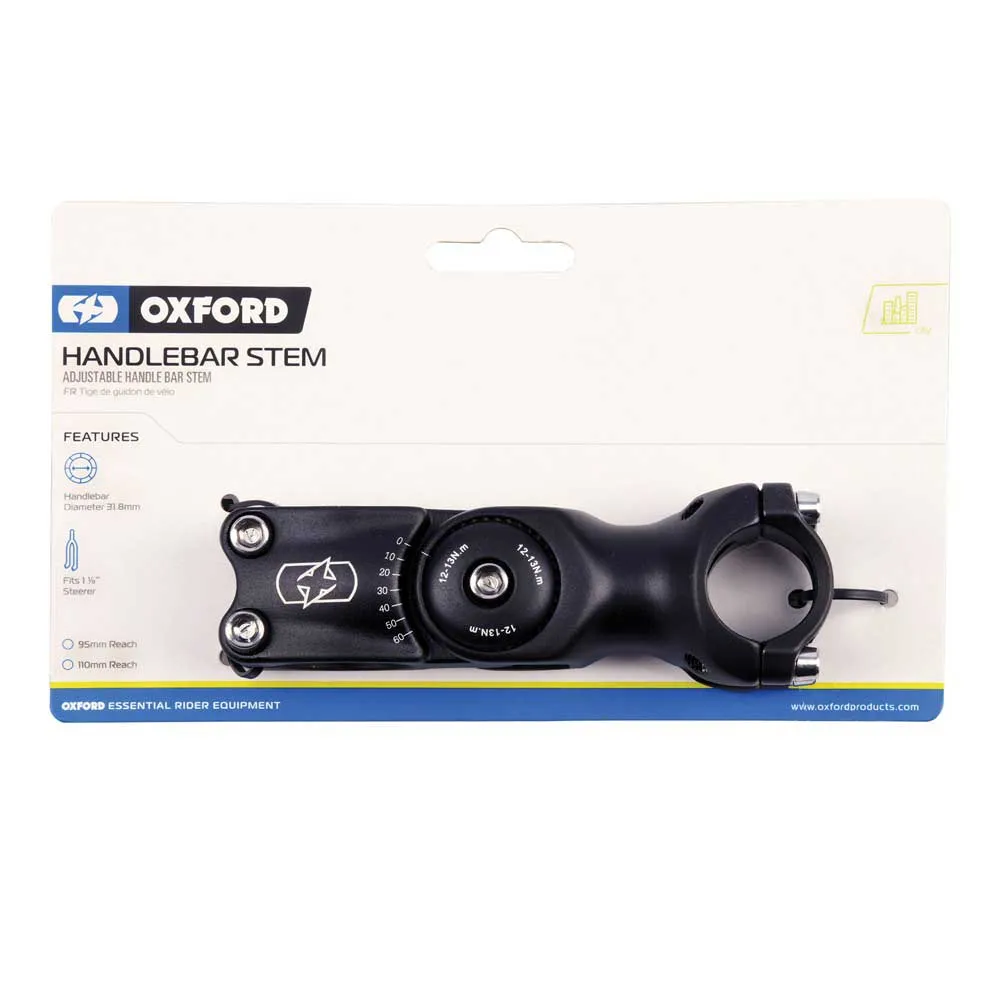 OXC 1 1/8´´ X 110 X 31.8 Mm Sykkelstyrestem, Black, 110mm