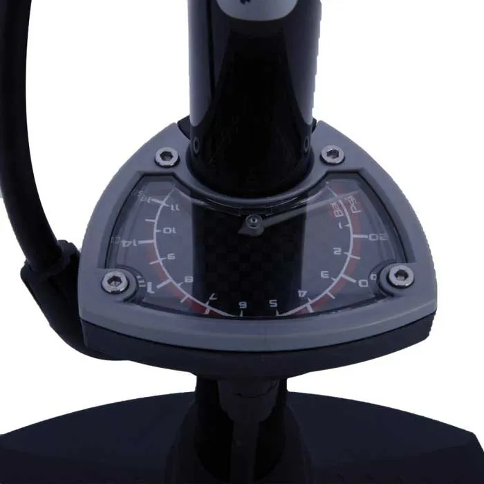 OXC Airtrack Workshop Plus Sykkelpumpe, Black, 160psi