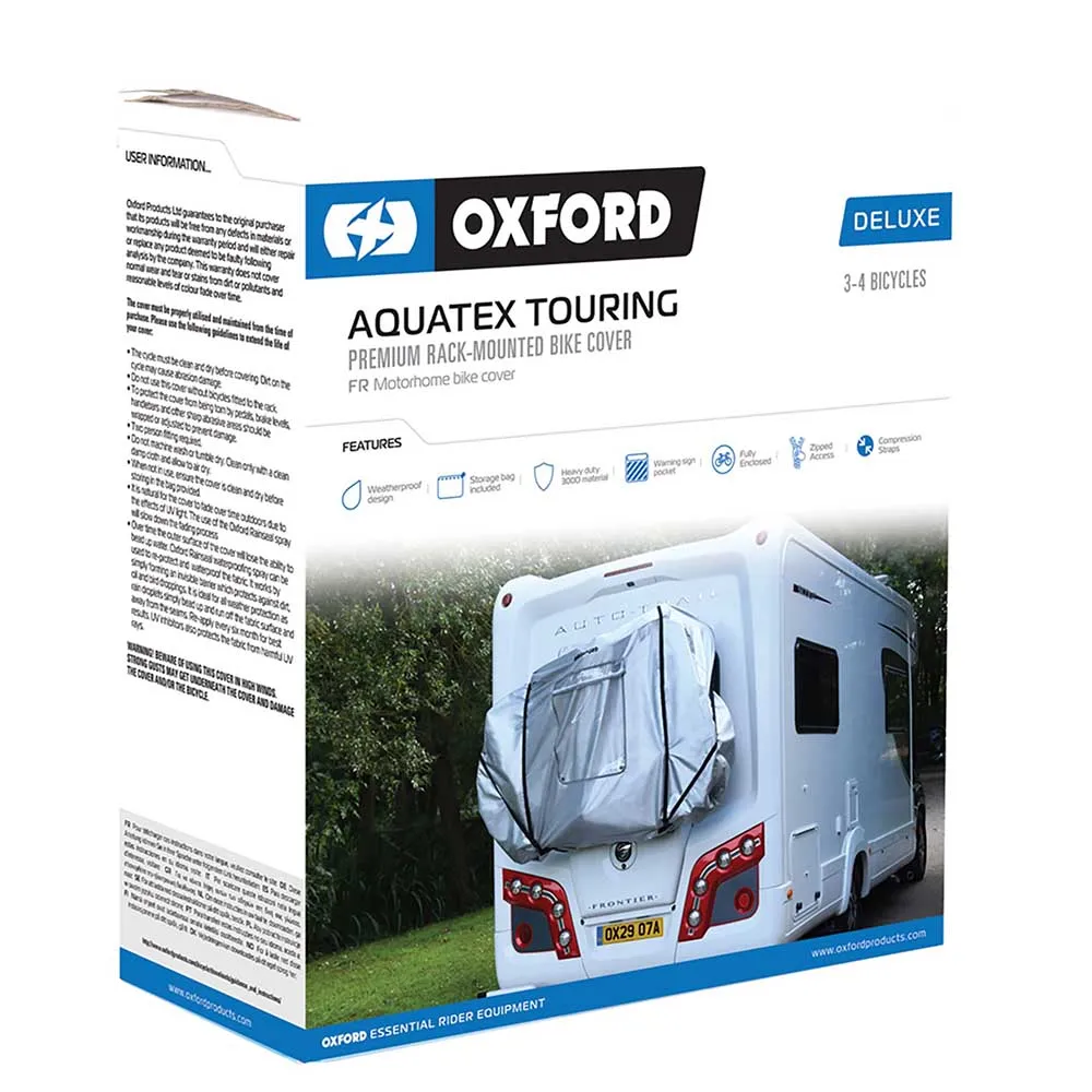 OXC Aquatex Touring Deluxe Sykkeldeksel, Silver, 1-2 Sykkels