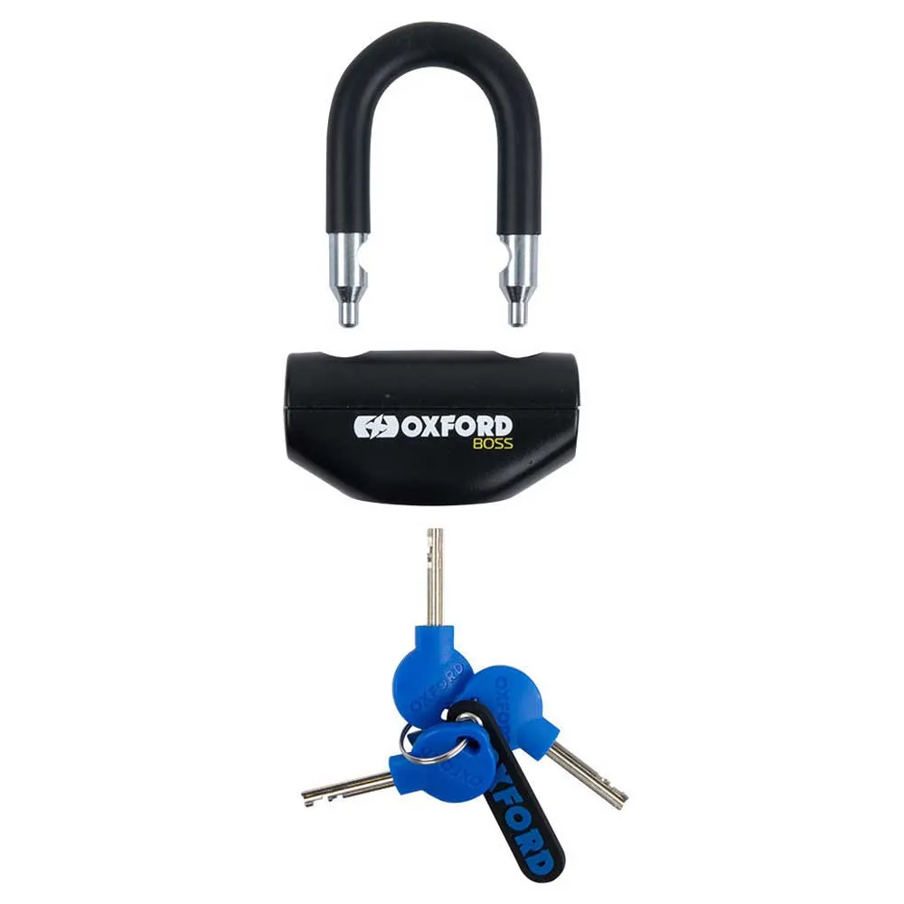Oxford Boss 12 Mm Kjedelås, Black / white, One Size